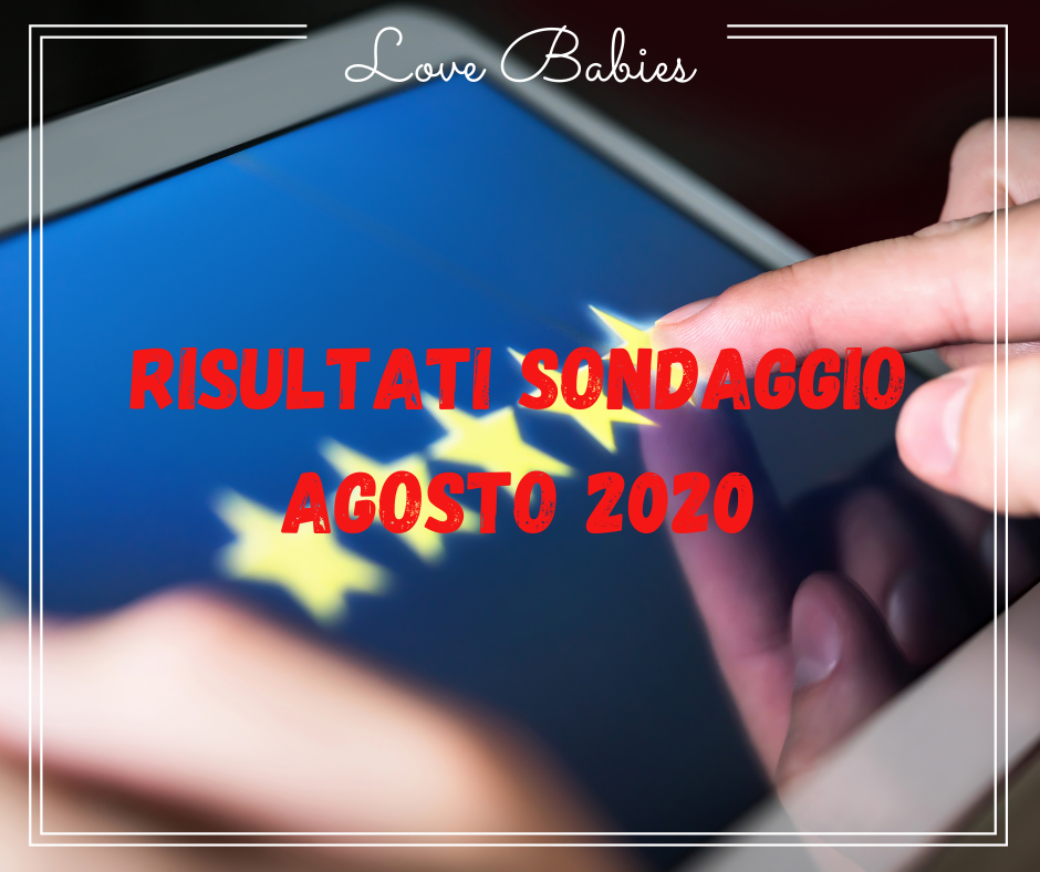 RISULTATI DEL SONDAGGIO SULLA QUALITÀ DI LOVE BABIES (AGOSTO 2020)